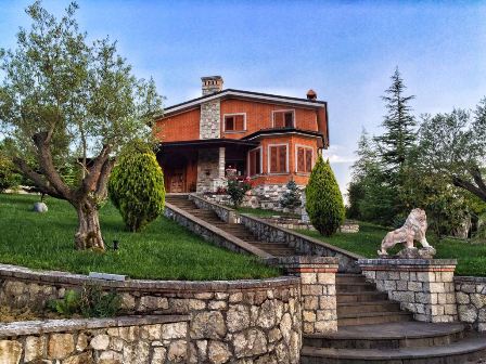 Three storey villa for rent in Peze Helmes Village, Tirana Albania (TRR-817-34a)