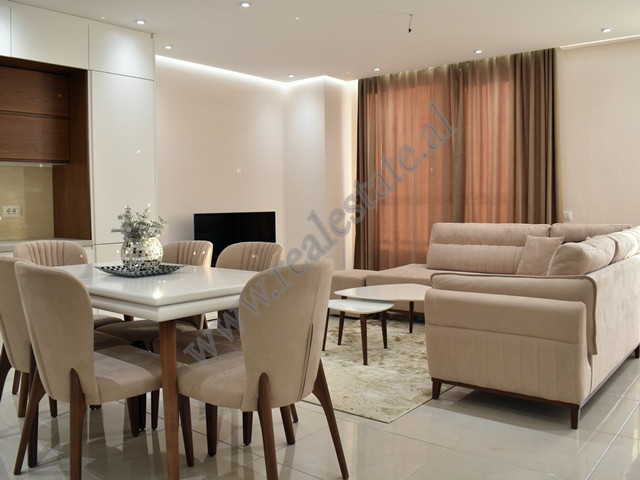 Modern two bedroom apartment for rent in Beniamin Kruta Street in Tirana, Albania