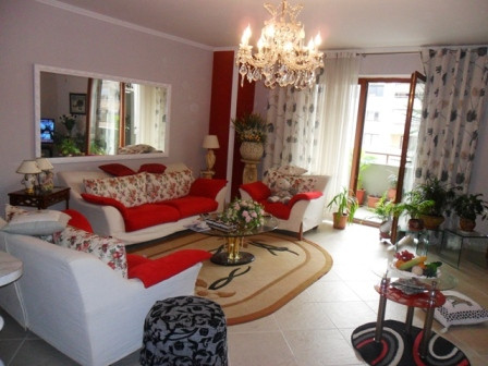 Apartment for rent near the Train station of Tirana.
It is situated on the 8-th floor in a new buil