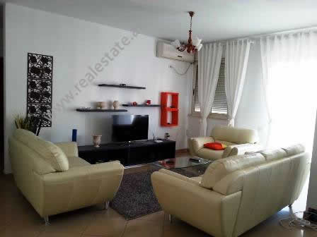 Apartment for rent at the beginning of Nikolla Lena Street in Tirana.
It is situated on the 8-th fl