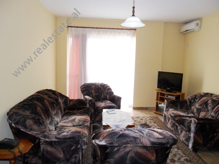 Apartment for rent in Mujo Ulqinaku Street in Tirana. It is situated on the 5-th floor in a new buil