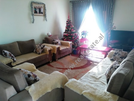 Two bedroom apartment for sale in Ferit Xhajko Street.
It is situated on the 7-th and last floor of