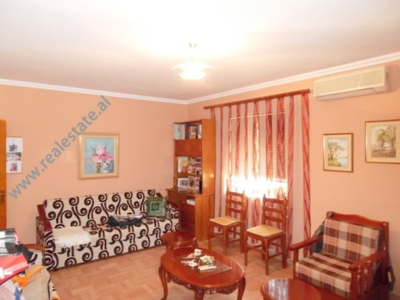 Two bedroom apartment for sale in Prokop Myzeqari street in Tirana.
The flat is situated on the 1-s