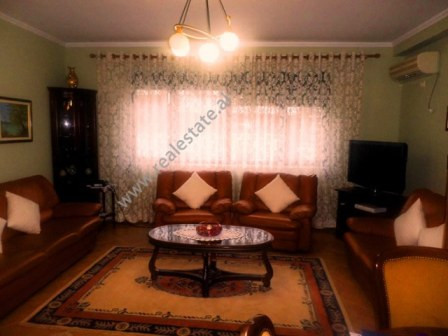 Apartment for rent in Blloku area in Tirana.
The apartment is situated on the 10th floor in a new b