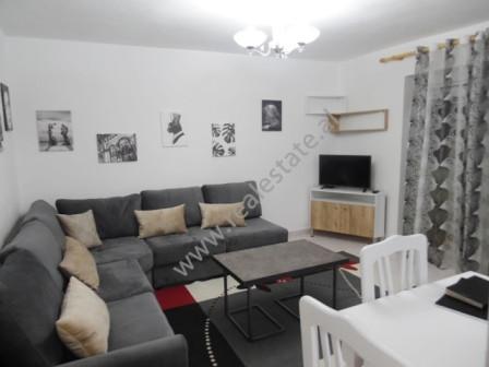Two bedroom apartment for rent in Myslym SHyri street in Tirana.
It is situated on the third floor 