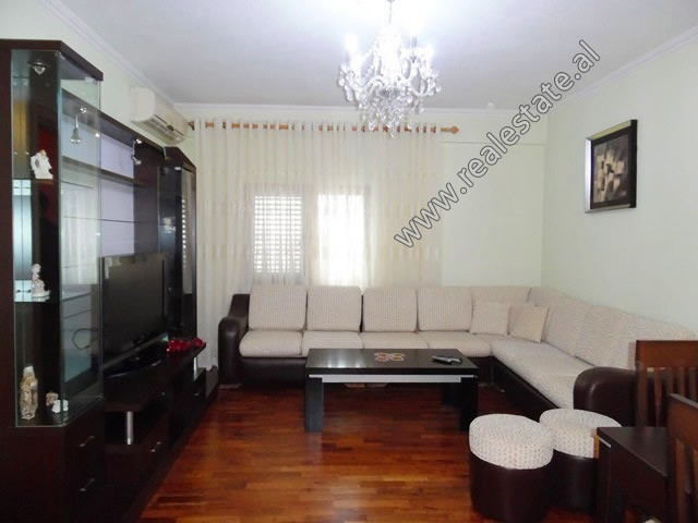 Two bedroom apartment for rent in Eshref Frasheri Street in Tirana.
It is situated on the 5-th floo