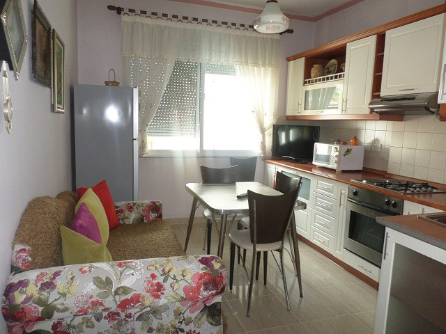 Two bedroom apartment for rent in Vangjush Furrxhi street in Tirana, Albania.
It is located on the 