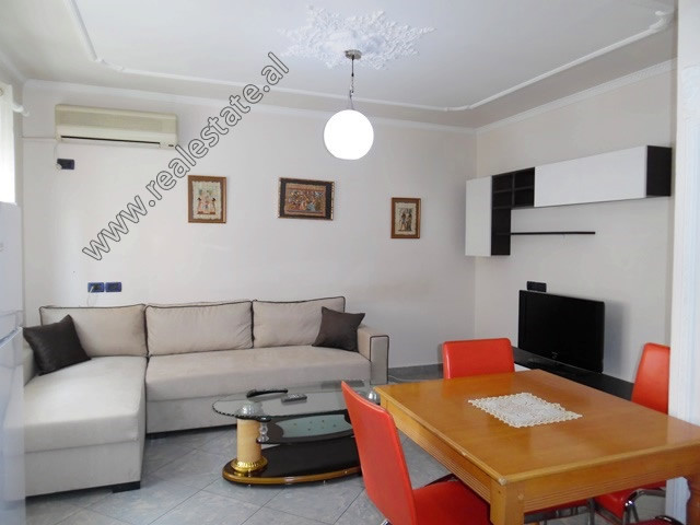 Two bedroom apartment for rent in Myslym Shyri Street in Tirana.
It is situated on the 5-th floor o