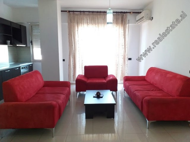 Apartment for rent in Cerciz Topulli Street in Tirana.
It is situated on the 6-th in a new building