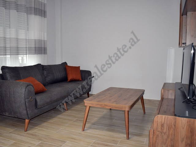 One bedroom apartment for rent close to Ferit Xhajko Street in Tirana.
It is situated on the 6th fl
