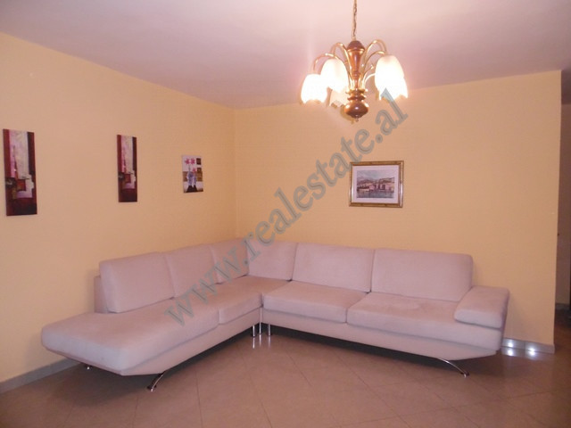 Two bedroom apartment for rent in Mine Peza street in Tirana, Albania.
It is located on the 5-th fl