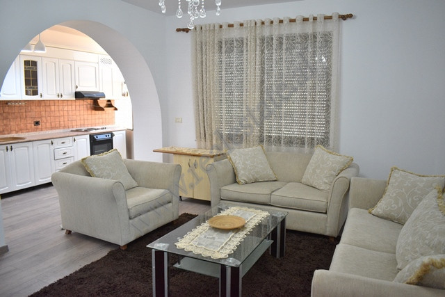 Two bedroom apartment for rent in Sulejman Delvina Street in Tirana.
The flat is situated on the se