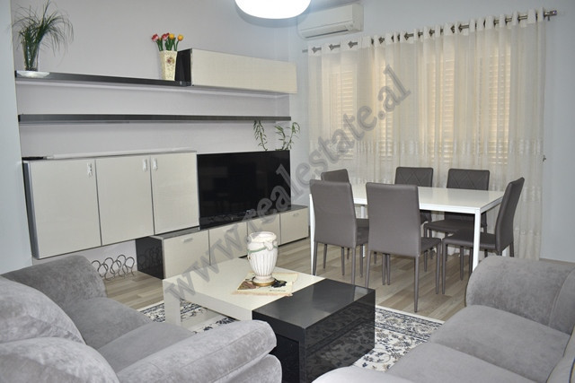 Two-bedroom apartment for rent near Asim Vokshi street in Tirana, Albania.
The house is situated on