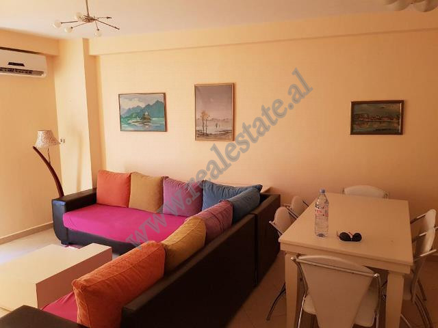 Two bedroom apartment for rent in Ramazan Shijaku street in Tirana, Albania.
It is located on the 4