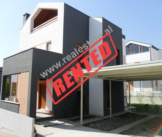 Three storey villa for rent in a residential complex behind TEG in Tirana. The villa is located in o
