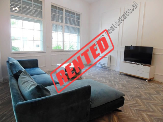 Modern one bedroom apartment for rent in Peti Street in Tirana.

It is located on the 1st floor of