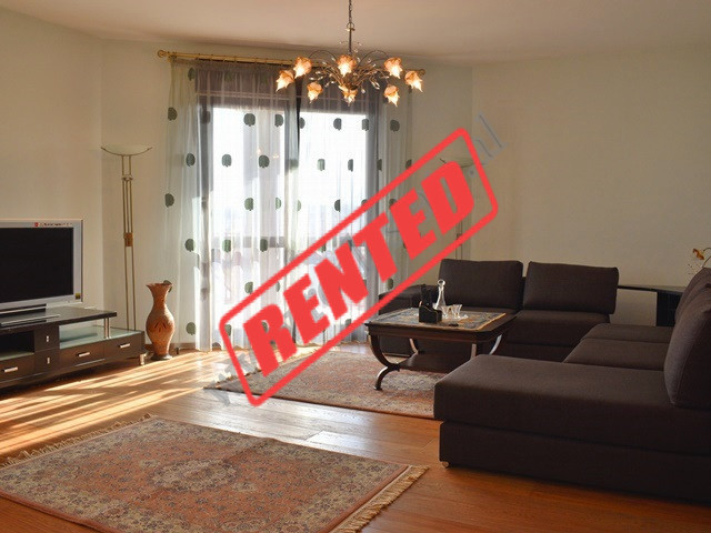 Two bedroom apartment for rent in Abdi Toptani Street near Toptani Shopping Center in Tirana.
It is