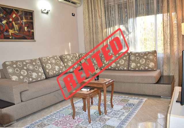 Apartment for rent in Scanderbeg Street in Tirana.
The apartment is located on the IV floor of an e