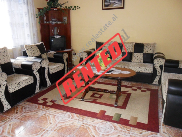 Two bedroom apartment for rent in Hysen Cino Street in Tirana. The flat is situated on the first flo