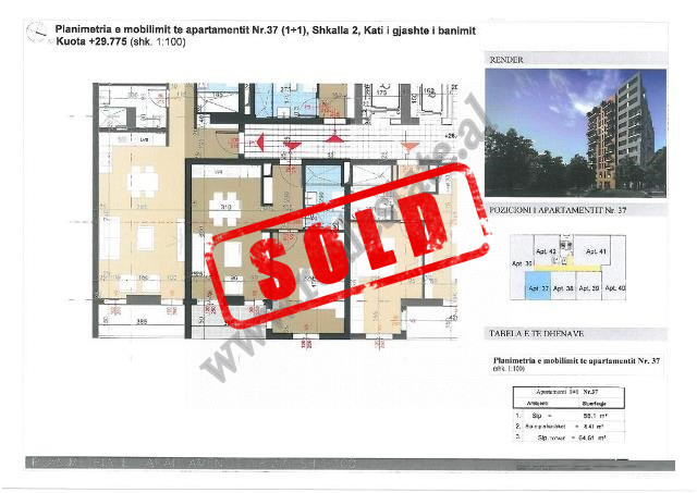Apartamente per shitje ne rrugen Kongresi i Manastirit ne Tirane.
Ofrohen apartamente 1+1 dhe 2+1 p